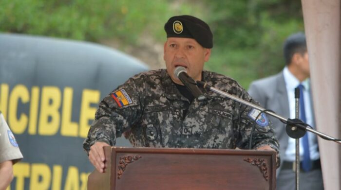 El coronel William Calle era jefe de la Policía Nacional en Esmeraldas. Foto: Policía Nacional