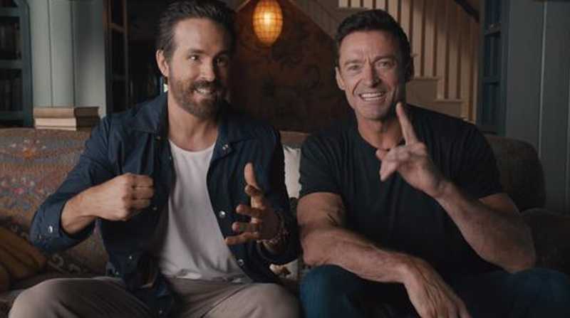 Los actores Hugh Jackman con Ryan Reynolds anunciaron su participación en la nueva película. Foto: Internet