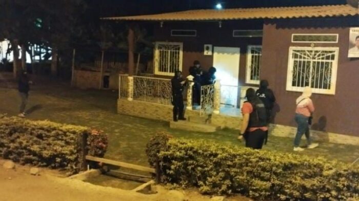 Agentes allanaron varios inmuebles en Yaguachi, cantón de Guayas para recopilar más pistas. Foto: Cortesía Policía Nacional