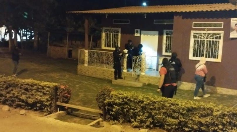 Agentes allanaron varios inmuebles en Yaguachi, cantón de Guayas para recopilar más pistas. Foto: Cortesía Policía Nacional