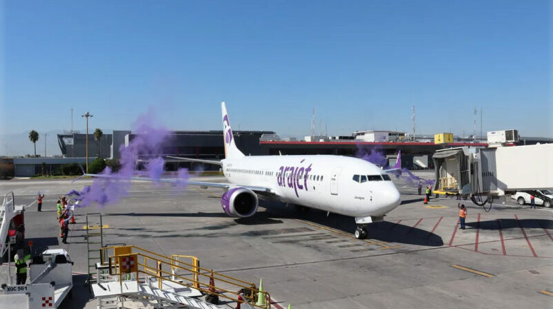 La nueva aerolínea en el Ecuador, AraJet, iniciará operaciones en octubre de 2022. Foto: Twitter AraJet.