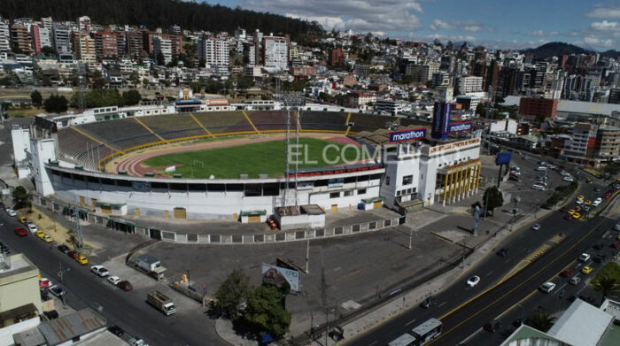 El estadio Olímpico Atahualpa, ubicado en el norte de Quito. ¿En este escenario se jugará el Aucas vs. Barcelona? Foto: Archivo / EL COMERCIO