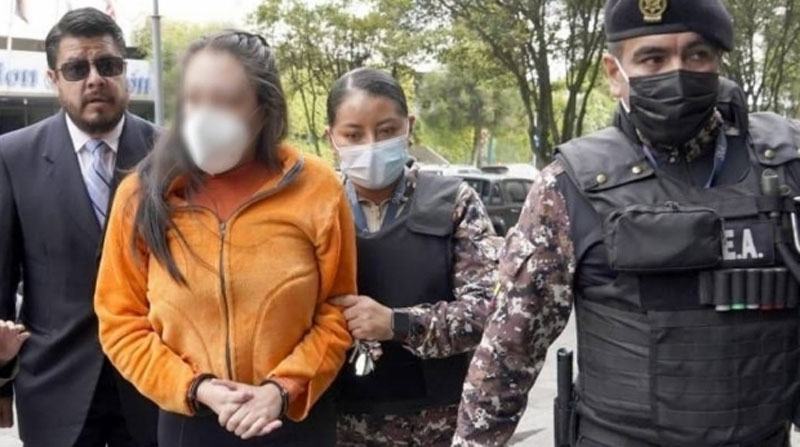 La cadete procesada por el caso María Belén Bernal cambió su versión sobre el día en que ocurrió el femicidio en la Escuela de Policía. Foto: Fiscalía