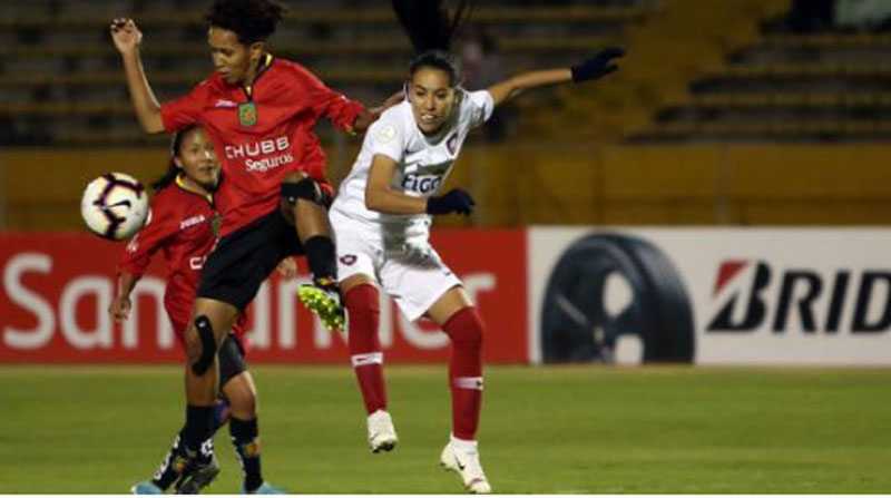 Deportivo Cuenca ante Cerro Porteño en la Libertadores Femenina 2019. Foto: Archivo / El Comercio.