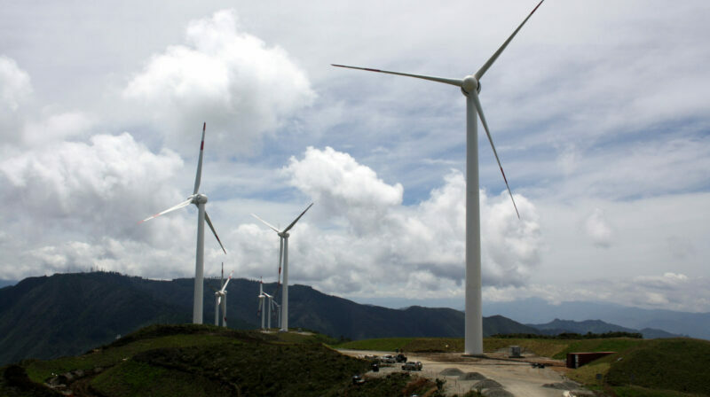 Proyecto eólico Villonaco, gerenciado por Celec EP. Foto: Archivo / EL COMERCIO.