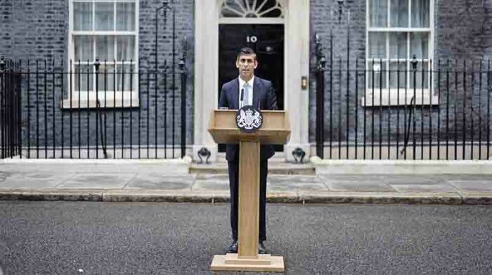 El nuevo primer ministro conservador británico, Rishi Sunak, dijo este martes que la prioridad de su Gobierno será "la estabilidad económica" y devolver "la confianza" en el Reino Unido. Foto: EFE