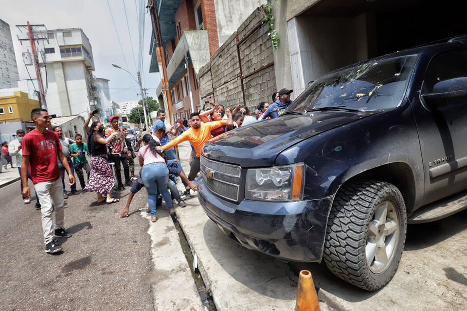 Es el tercer ataque que sufre Juan Guaidó esta semana. Foto: Twitter @DiarioTalCual