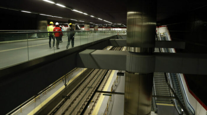 Las 15 estaciones de la linea 1 del Metro de Quito se encuentran listas para cuando empiece la operación de los trenes en el mes de Diciembre del 2022. Foto: Diego Pallero / EL COMERCIO.