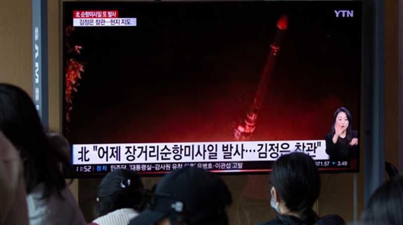 Corea del Norte nuevamente hizo un lanzamiento de misiles este jueves. Foto: Internet