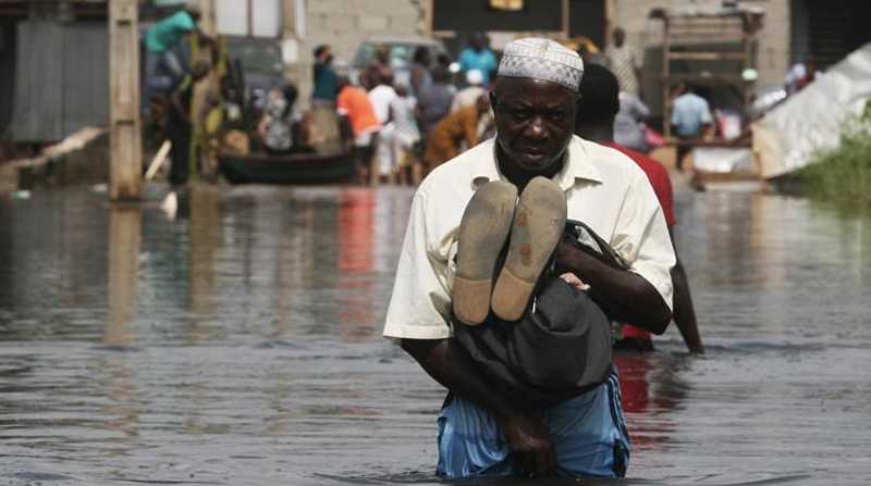 Inundaciones afectan a los pobladores de 31 estados en Nigeria. Foto: Twitter