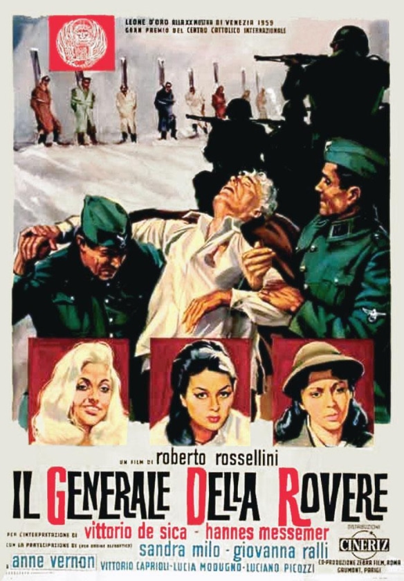El general de la Rovere de 1959. Película de Roberto Rossellini. Foto: Filmaffinity