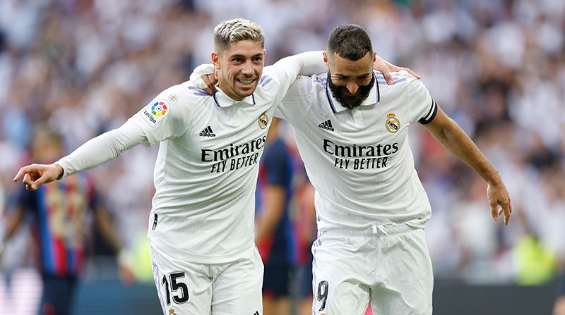 Valverde y Benzema le dan el triunfo parcial al Real Madrid. Foto: Real Madrid