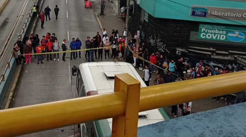 Un siniestro de tránsito provocó el cierre vial en varias avenidas de Quito. Foto: Cortesía