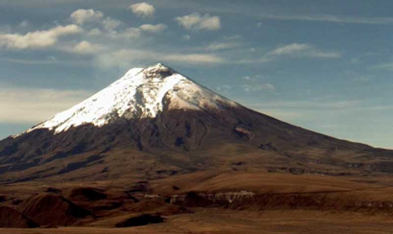 El 30 de octubre el volcán Cotopaxi estuvo despejado. Foto: Instituto Geofísico