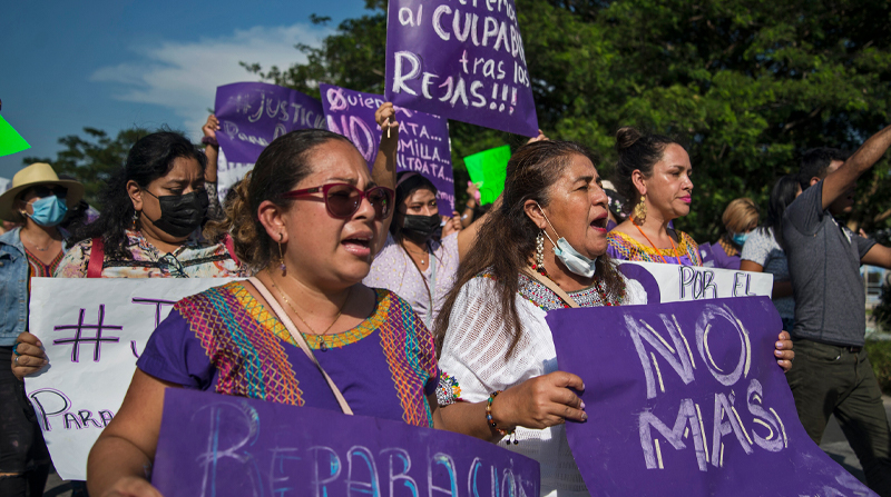 México afronta una crisis de violencia machista con el asesinato de más de 10 mujeres al día. Foto: EFE