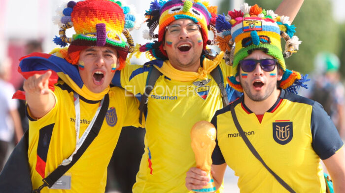 Varios hinchas ecuatorianos viajaron para ver a la selección del Ecuador en el Mundial de Qatar. Foto: Diego Pallero / EL COMERCIO