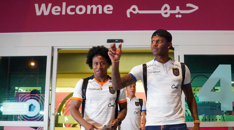 La selección de Ecuador llegó a Qatar el 15 de noviembre del 2022. Foto: @LaTri