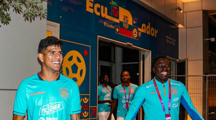 Jugadores de Ecuador que ya se encuentran en Qatar a pocos días del primer partido del Mundial. Foto: @LaTri