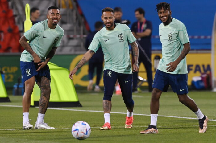 Los seleccionados de Brasil se alistan para el debut en el Mundial de Qatar 2022. Foto: EFE