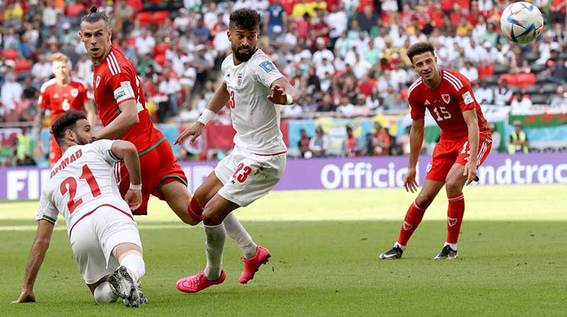Gales e Irán empatan sin goles tras la primera parte. Foto: EFE