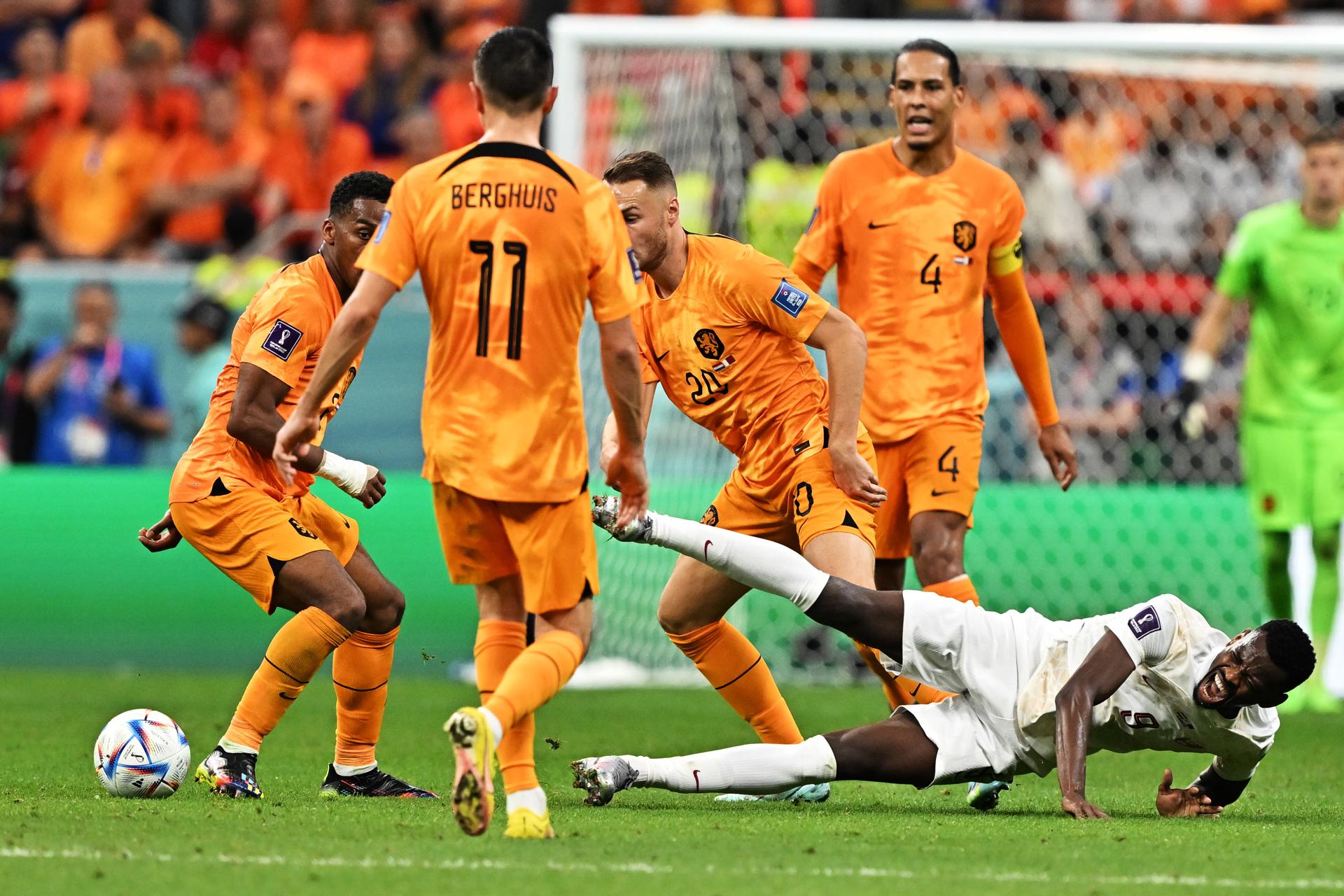 Países Bajos clasificó primero en el Grupo A del Mundial Qatar 2022. Foto: EFE.