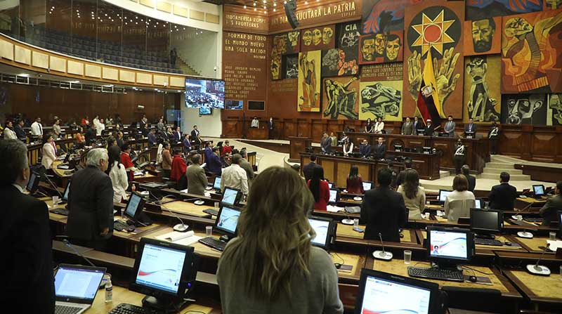 En la Asamblea Nacional se analiza la situación de inseguridad que se vive en Ecuador. Foto: Asamblea Nacional.