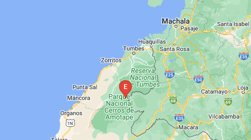 En el sur de Ecuador, en Tumbes, se registró un sismo de 3.8 grados en la escala de Richter. Foto: Twitter IGeofísico