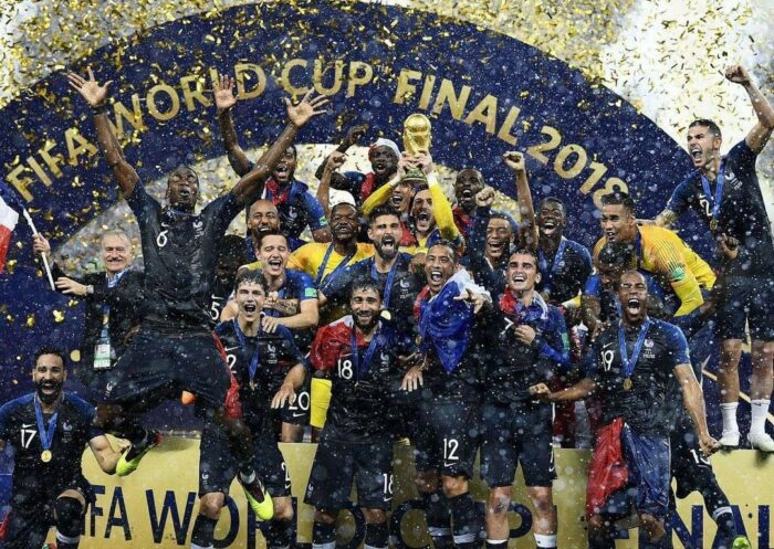Jugadores de la Selección de Francia celebran su segunda Copa del Mundo. Foto: Instagram equipedefrance