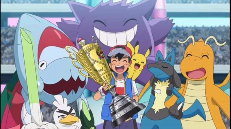 Ash se coronó campeón del mundo de entrenadores Pokemón. Foto: Serie Pokemón.