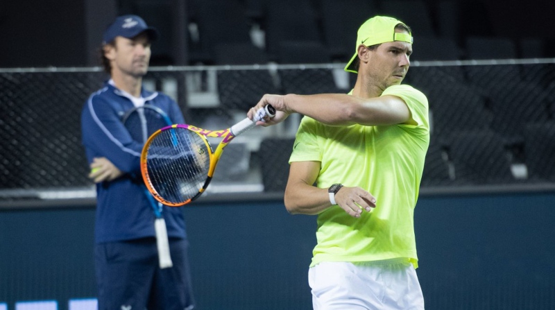 Rafael Nadal cumplirá con dos torneos oficiales de la ATP, antes de viajar a Quito para disputar su exhibición contra el noruego Casper Ruud. Foto: Twitter Másters 1000.