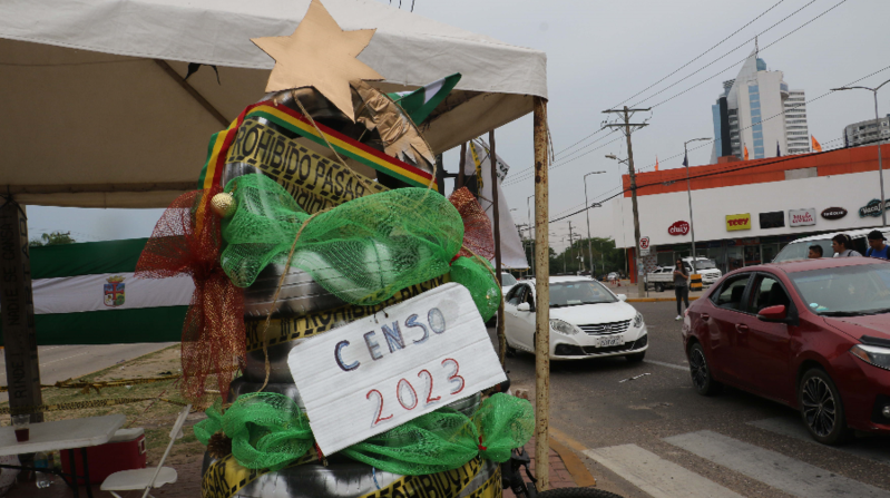 Santa Cruz inició una huelga indefinida el pasado 22 de octubre después de haber cumplido otras de 24 y 48 horas para exigir que el censo de población se realice en 2023. Foto: EFE