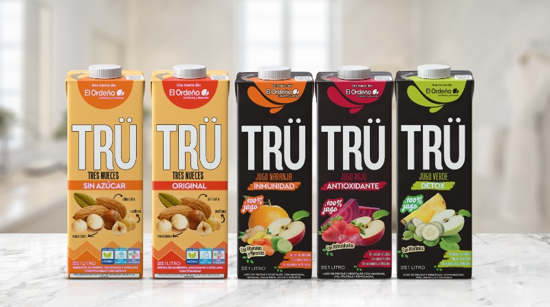 Los Jugos Veggie TRÜ, envasados en Tetra Pak, son bebidas refrescantes, con alto valor nutricional y tienen tres presentaciones, el Jugo Veggie Inmunidad, el Jugo Veggie Détox y el Jugo Veggie Antioxidante. Foto: Tetra Pak