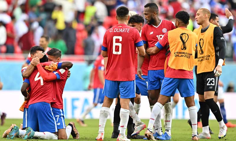 Costa Rica venció con un solo tanto a Japón. Foto: EFE
