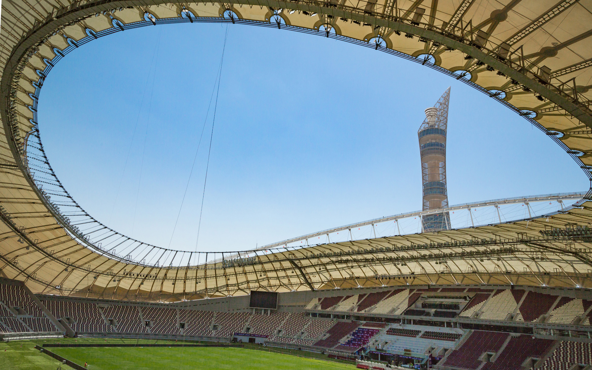 El estadio Internacional Khalifa albergará el partido entre la Selección de Ecuador y Países Bajos. Foto: FIFA.