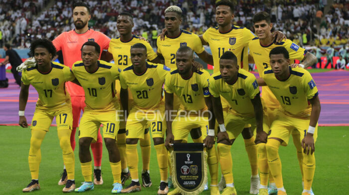 La selección de Ecuador que jugó ante Qatar, en el inicio del Mundial Qatar 2022. El próximo cotejo de la Tri será el 25 de noviembre del 2022. Foto: Diego Pallero / EL COMERCIO