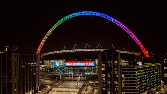 Estadio de Wembley en Londres. Foto: Englandfootball.com / Twitter / FA
