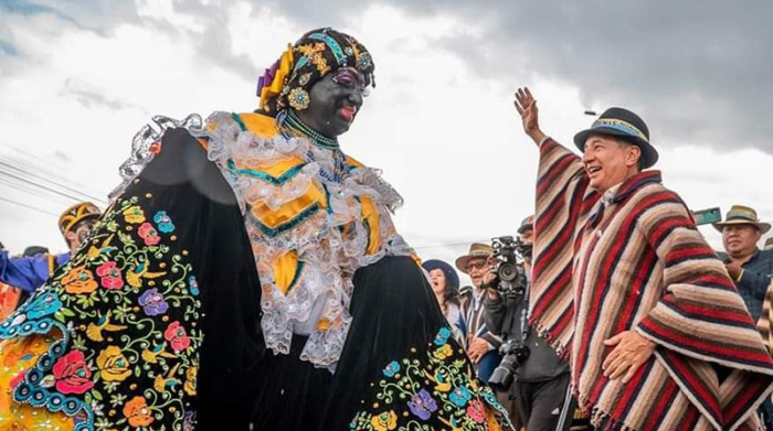 La Mama Negra, un rito que volvió tras la pandemia y atrajo a turistas nacionales y extranjeros. Foto: Cortesía Municipio de Latacunga