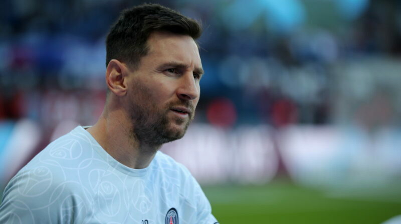 Lionel Messi durante el último partido del PSG previo al Mundial de Catar 2022. Foto: EFE.