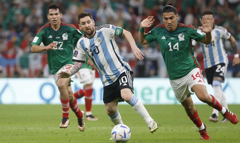 Argentina venció 2-0 a la Selección de México en el partido que se jugó este 26 de noviembre. Foto: EFE