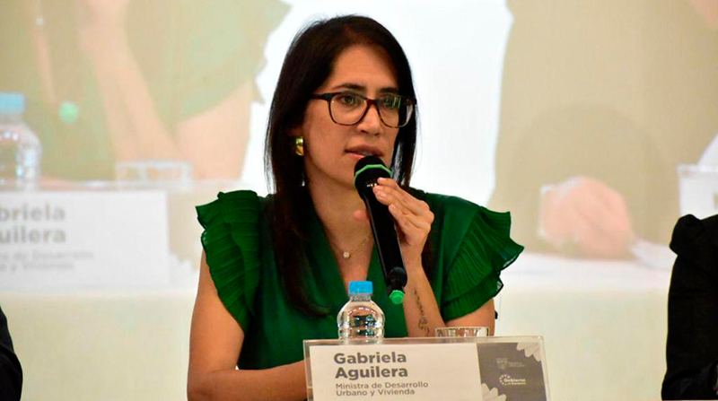 María Gabriela Aguilera, ministra de Desarrollo Urbano y Vivienda, habló sobre el concurso. Foto: Cortesía