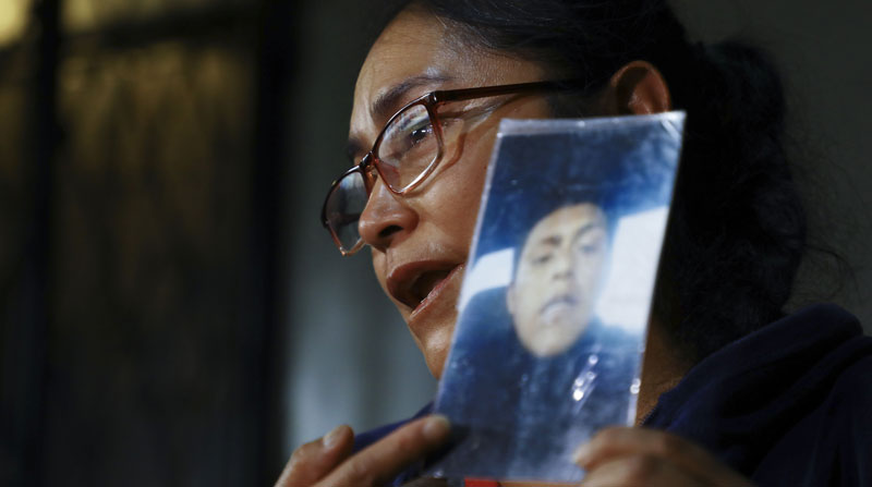 La madre de Andrés Márquez esperó 14 meses hasta que le confirmaron la muerte de su hijo en México. Foto: EFE