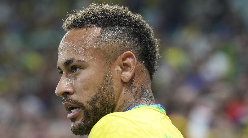 El tobillo de Neymar preocupa a la Selección de Brasil. Foto: Xinhua