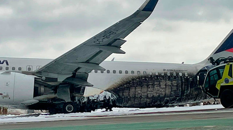 Los pasajeros del avión no sufrieron ningún daño. Foto: Twitter @funesmemoriosa