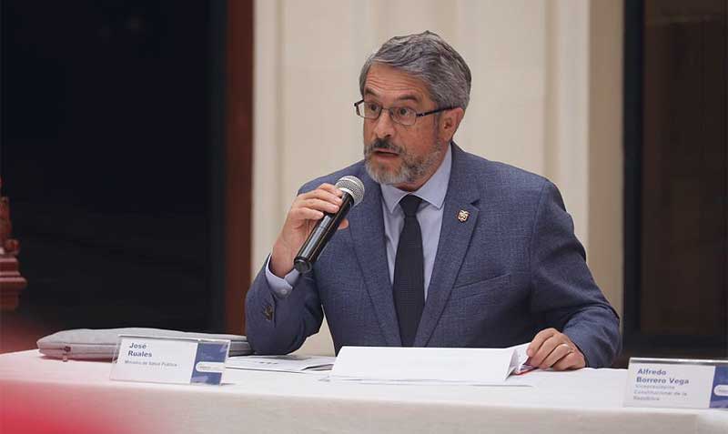 El ministro José Ruales participó en el 15 Gabinete sectorial de Salud que se realizó en Quito. Foto: Twitter Ministerio de Salud