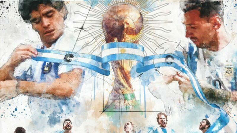 La ilustración fue la ganadora de un concurso de arte aficionado previo al Mundial. Foto: Twitter FIFA.