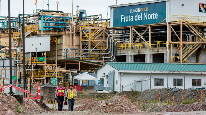 La operación de la empresa minera, en Zamora Chinchipe, es normal y mantiene altas previsiones de extracción de recursos para los próximos años. Foto: EL COMERCIO