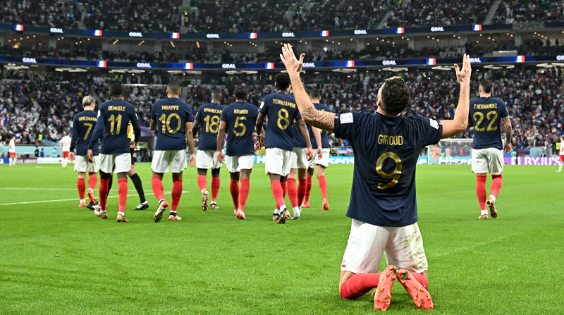 Francia realiza una campaña impecable en este Mundial y es candidata a hacerse con el título de campeón. Foto: Xinhua