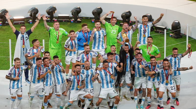 Argentina consiguió su tercer campeonato mundial este domingo 18 de diciembre de 2022. Foto: EFE
