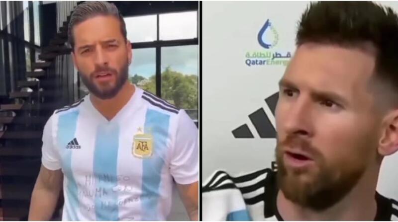 La frase icónica "Anda pa' allá bobo" de Messi se hizo tendencia en el mundo y Maluma también la imitó. Foto: video / redes sociales