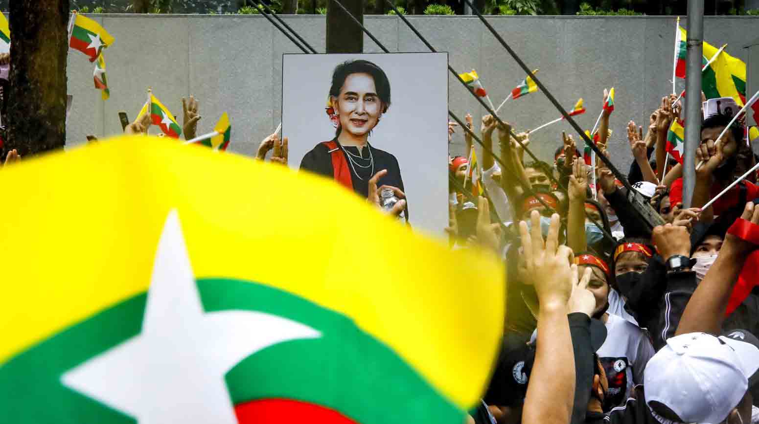 Aung San Suu Kyi acumula 33 años de cárcel al final de su batalla judicial en Birmania. Foto: EFE